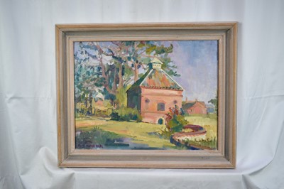 Lot 39 - *Mary Millar Watt (1924-2023) oil on canvas, Thornage Hall, signed, 35 x 48cm, framed