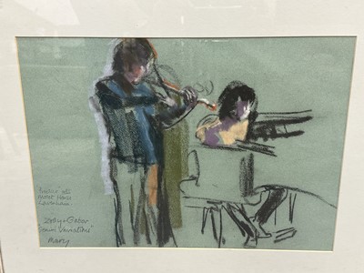 Lot 30 - *Mary Millar Watt (1924-2023) pastel, Duetto