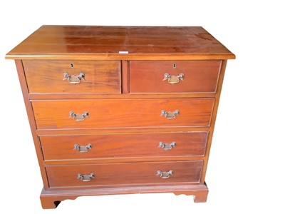 Lot 1218 - George III style mahogany chest of drawers