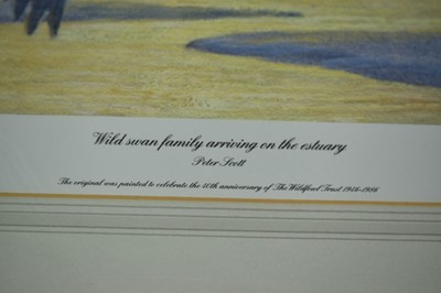 Lot 1259 - *Sir Peter Scott (1909-1989) signed limited edition print - Wild swan family