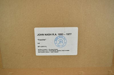 Lot 1376 - *John Nash (1893-1977) pencil and ink drawing - "Fuschia"
Provenance: The Nash Estate