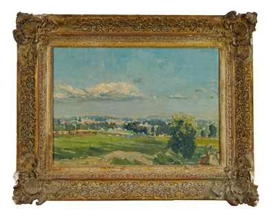 Lot 1372 - *Lord Methuen (1886-1974) oil on board - The Avon Valley at Melksham