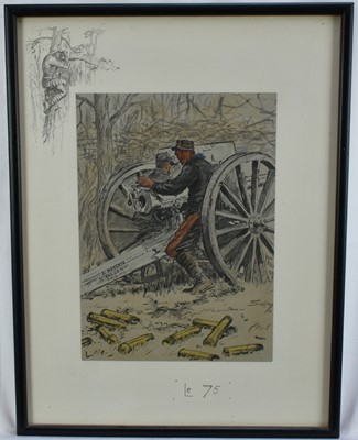 Lot 1512 - *Snaffles, Charles Johnson Payne (1884-1967) print - 'Le 75'