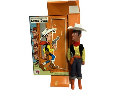 Lot 310 - Online Jouet c1984 12 1/2" Mannequin Articule Lucky Luke, with flattened window box (1)