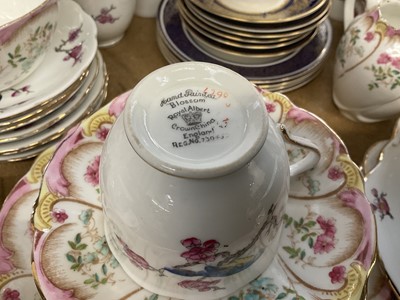 Lot 20 - Various tea wares by Royal Worcester, Royal Albert and Foley