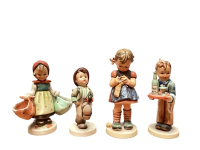 Lot 1166 - Collection of 19 Hummel figures including Waiter, Wash Day, Congratulations and Band Leader