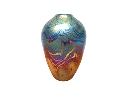 Lot 1167 - Good quality iridescent art glass vase, 15.5cm high