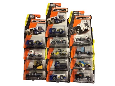 Lot 335 - Matchbox diecast MBX Series including Heroic Rescue (x14), Adventure City (x12), Construction (x13) & Explorers (x24), all on card with blister packs (63 items)