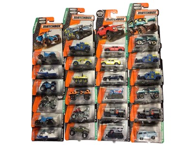 Lot 746 - Matchbox diecast MBX Series including Heroic Rescue (x14), Adventure City (x12), Construction (x13) & Explorers (x24), all on card with blister packs (63 items)