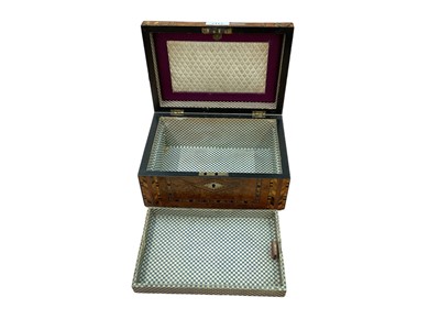 Lot 2413 - Two Victorian parquetry boxes