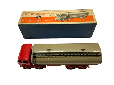 Lot 1849 - Dinky Supertoy Foden 14-Tom Tanker No 504 boxed.