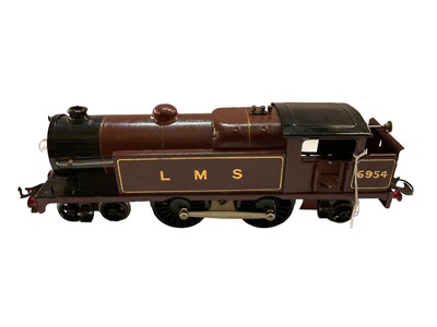 Lot 1863 - Railway Hornby O gauge tinplate 20V 3 rail locomotive LMS 6954.