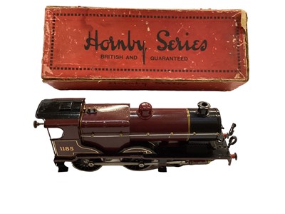 Lot 1864 - Railway Hornby O gauge 4-4-0 No 2 Special locomotive No 1186 boxed. LMS livery.