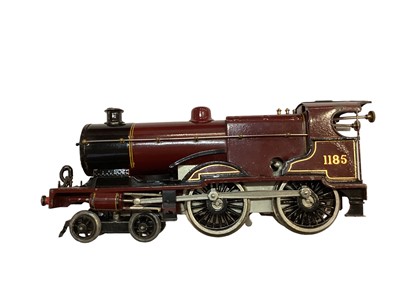 Lot 1864 - Railway Hornby O gauge 4-4-0 No 2 Special locomotive No 1186 boxed. LMS livery.