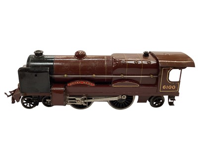 Lot 1867 - Railway Hornby O gauge 4-4-2 locomotive Royal Scot 6100, 4-4-0 1079 LMS livery plus tender.