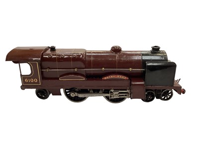 Lot 1867 - Railway Hornby O gauge 4-4-2 locomotive Royal Scot 6100, 4-4-0 1079 LMS livery plus tender.