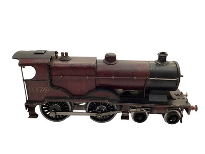 Lot 1867 - Railway Hornby O gauge 4-4-2 locomotive Royal Scot 6100, 4-4-0 1079 LMS livery plus tender.