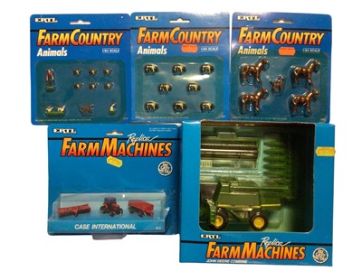 Lot 1979 - ERTL diecast Farm Machines Young Farmer & Land Rover Series, on card or boxed (Approx.20 items)