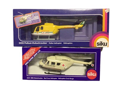 Lot 1980 - Siku diecast Helicopters & other manufacturers, plus Spitfire (Qty)