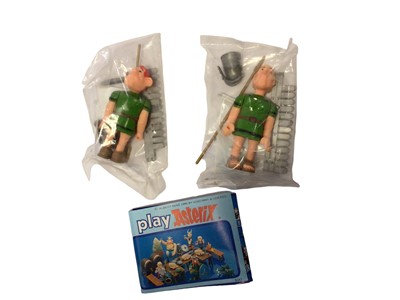 Lot 345 - CEJI Asterix c1980-84 Roman Camp Accessories box set No.006236 (boxes crumpled) (x3) & Legionares No.006216 (Most boxes good) (x4), all contents in sealed bags (7)