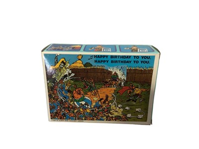 Lot 345 - CEJI Asterix c1980-84 Roman Camp Accessories box set No.006236 (boxes crumpled) (x3) & Legionares No.006216 (Most boxes good) (x4), all contents in sealed bags (7)