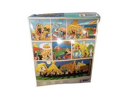 Lot 346 - CEJI Asterix c1980-84 Village Feast Playset No.006205 (box crumpled), Mrs Methusalix No.6207 & Falbala No.6211 (two models in box), both boxed (3)