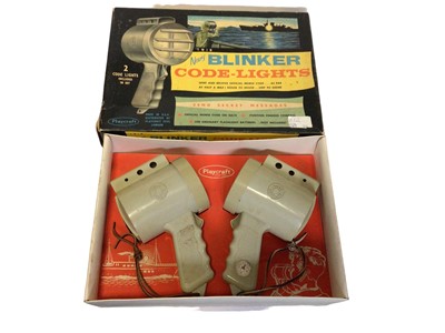 Lot 349 - Hasbro Playcraft c1960's Navy Blinker Code-Lights, with inset compass, both boxed (one with instructions) (2)