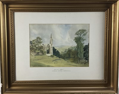 Lot 317 - Charles Alfred Morris R.W.S. (1898-1983), watercolour of Bolton Abbey, framed and glazed