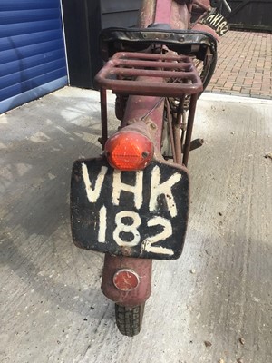 Lot 8 - 1952 James Comet 98cc motorcycle, reg. VHK 182