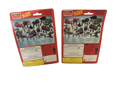 Lot 353 - Palitoy Action Man Action Force 3 3/4" action figures Baron Ironblood, Cobra, Black Major & S.A.S (blister pack lifted), all on card with blister packs (4)