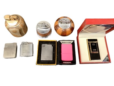 Lot 2429 - Collection of table lighters, other lighters and smoking paraphernalia  (2 boxes)