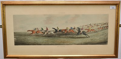 Lot 34 - After Henry Alken, a set of four coloured prints of racing interest, 'Newmarket', 'Epsom', 'Ipswich', and 'Ascott Heath'