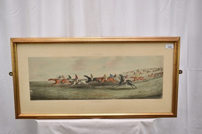 Lot 34 - After Henry Alken, a set of four coloured prints of racing interest, 'Newmarket', 'Epsom', 'Ipswich', and 'Ascott Heath'