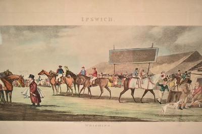 Lot 34 - After Henry Alken, a set of four coloured prints of racing interest, 'Newmarket', 'Epsom', 'Ipswich', and 'Ascott Heath'