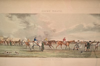 Lot 34 - After Henry Alken, a set of four coloured prints of racing interest, 'Newmarket', 'Epsom', 'Ipswich', and 'Ascott Heath'