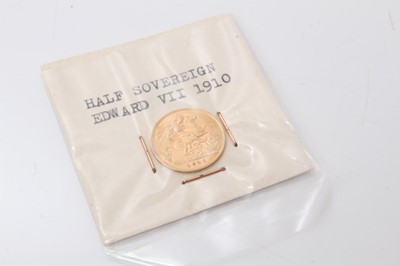 Lot 470 - G.B. - Gold Half Sovereign Edward VII 1910 GF (1 coin)