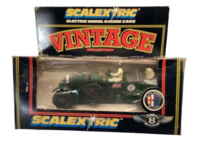 Lot 1922 - Scalextric Vintage Collection 4.5 litre Bentley C305 (x2) & 2.3 litre Alfa-Romeo C306, all boxed (3)