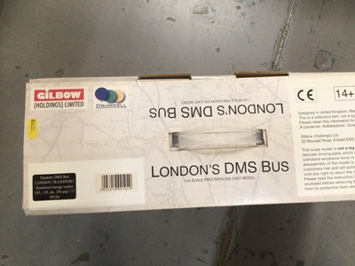 Lot 1885 - Gilbow Holding  Ltd London DMS bus 1:24 scale, boxed.