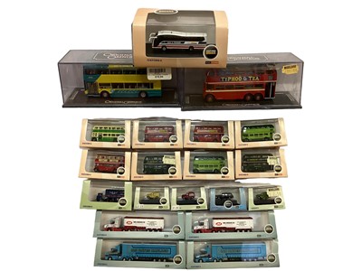 Lot 1888 - Selection of Exclusive First Edition Buses, all boxed (26).  Plus other boxed and unboxed buses including Original Omnibus Company and Oxford Die Cast Company.