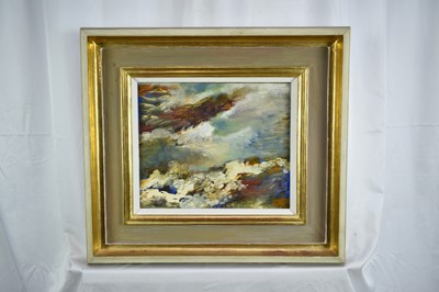 Lot 989 - Albert Houthuessen (1903-1973), acrylic on canvas, White Moon