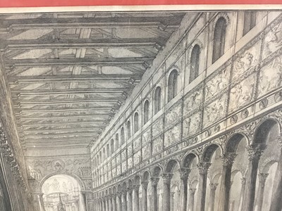 Lot 51 - Piranesi engraving - St Paul’s Basilica