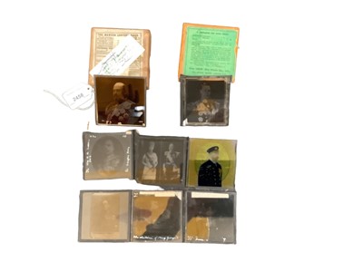 Lot 2458 - One box of Royal family magic lantern slides