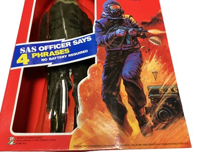 Lot 14 - Zodiac Toys Tommy Gunn 12" action figure SAS Officer (says Four Phrases) in window box with sealed blister pack No.A1NC 011 (1)