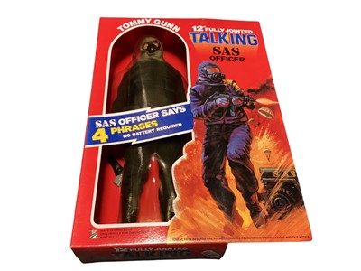 Lot 17 - Zodiac Toys Tommy Gunn 12" action figure SAS Officer (says Four Phrases) in window box with sealed blister pack No.A1NC 011 (1)