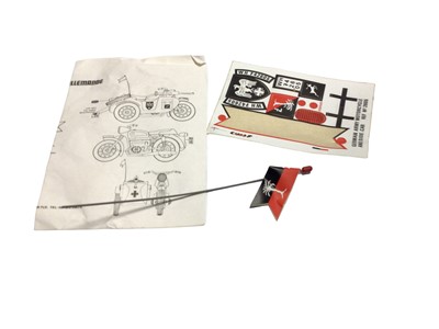 Lot 398 - Cherilea German Army Motorcycle & Side-Car, boxed (heavily taped) No.2605 (1)