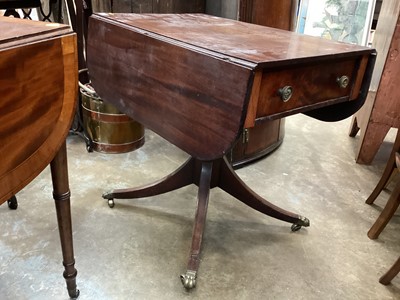 Lot 1304 - Regency mahogany pembroke table