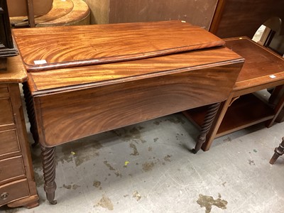 Lot 1226 - Two 19th century drop leaf Pembroke tables