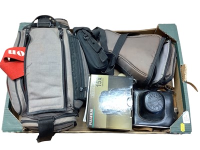 Lot 2356 - Two boxes of camera equipment