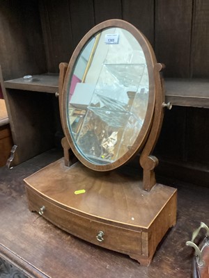 Lot 1365 - Two 19th century mirrors and an Edwardian inlaid tray