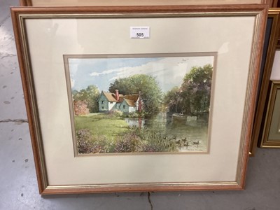 Lot 505 - Fourteen East Anglian School watercolours in frames